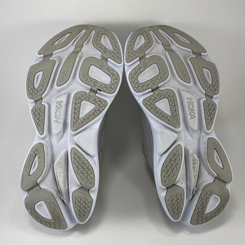 Hoka One One Bondi 8 Womens Size 9 B Harbor Mist Lunar Rock HMLR Running Shoes - Picture 8 of 11